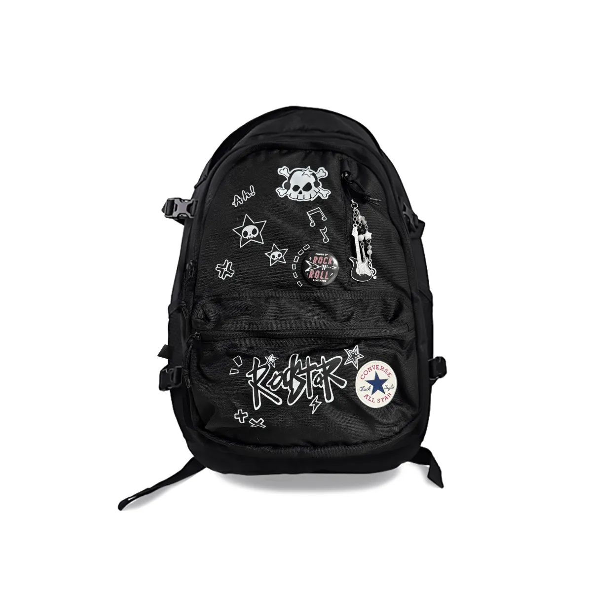 Converse Polyester Backpack Unisex Black