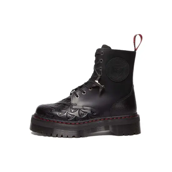 Dr.Martens Jadonseries Martin Boots Unisex Black Red