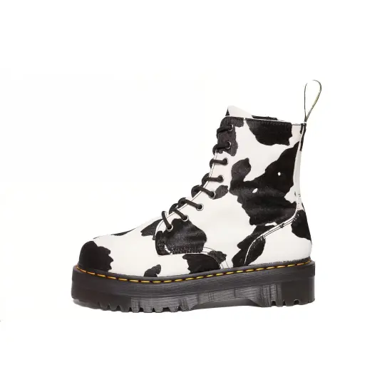 Dr.Martens Jadon Boot Hair-On Platforms Boots 'Cow Print'