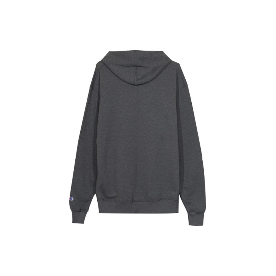 Champion Double Label Embroidery Zipper Hoodie Loose Fit Elastic Cuff Thickened Fleece Lined Sweatpants