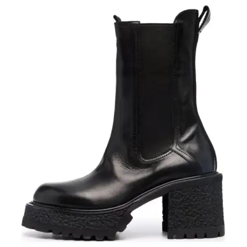 PREMIATA Leather Short Chelsea Boots Women's Black