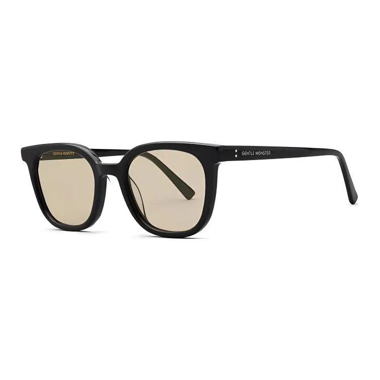 GENTLE MONSTER Acetate Square Sunglasses Unisex Ink Black/Brown