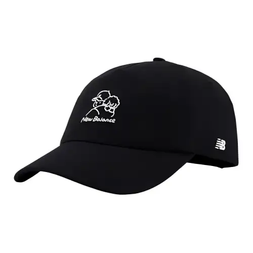 New Balance Polyamide Baseball Caps Unisex Black/White
