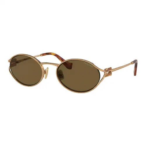 MIU MIU Eyewear Logo Round-frame Sunglasses