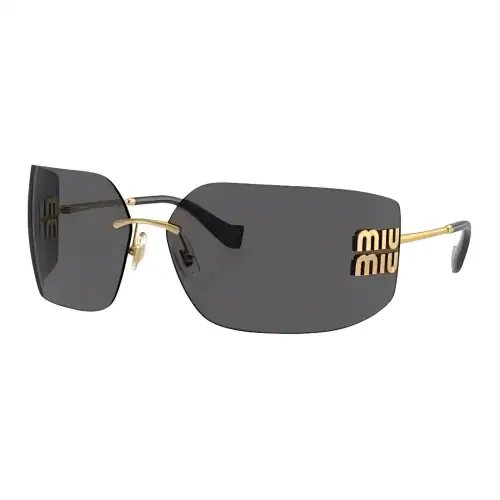 MIU MIU Eyewear Logo Plaque Oversize Frameless Sunglasses