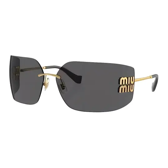 MIU MIU Eyewear Logo Plaque Oversize Frameless Sunglasses