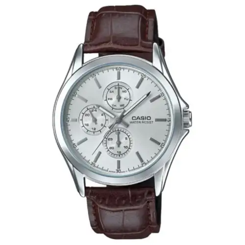 CASIO Men Standard Series 39.4mm Silver Watch MTP-V302L-7A