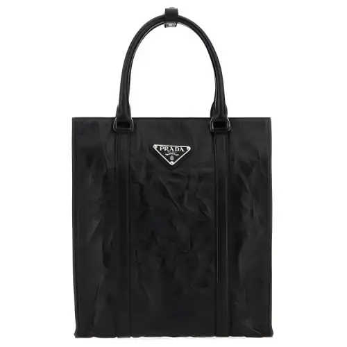 PRADA Leather Handbag Women's Black
