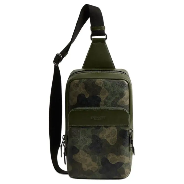 COACH Gotham Coated Canvas Sling Bags Small Men's Green