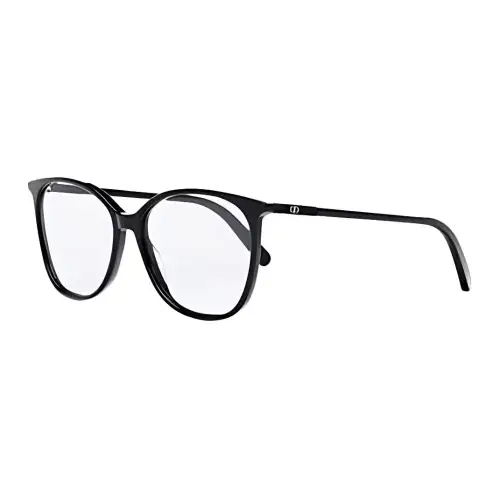 DIOR Plate Frame Irregular Shape Eyeglass Frames Unisex Black