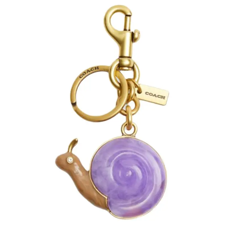 Coach small snail keyring