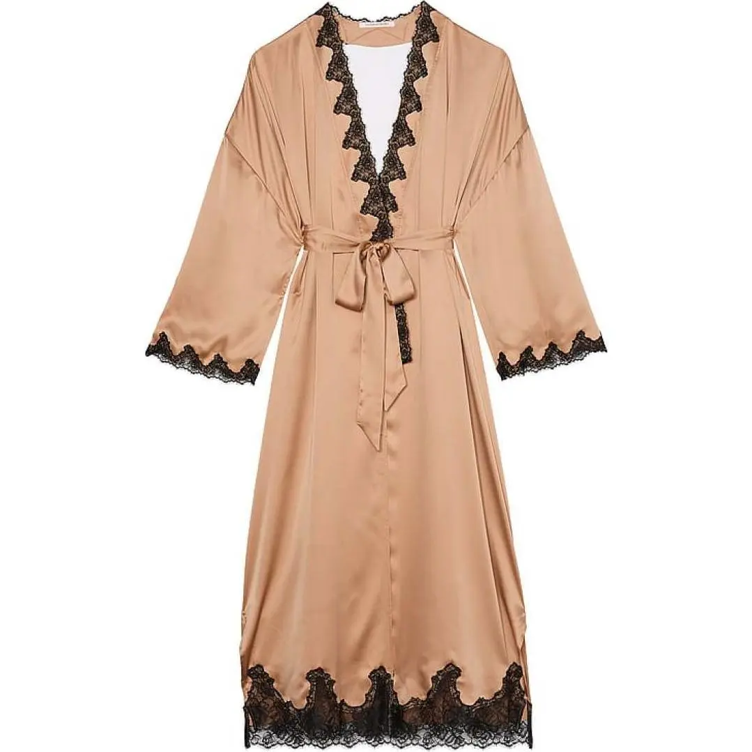 Victoria's Secret 24 Big Show Collection SEXY KI Sleep Robe Women's Champagne Gold
