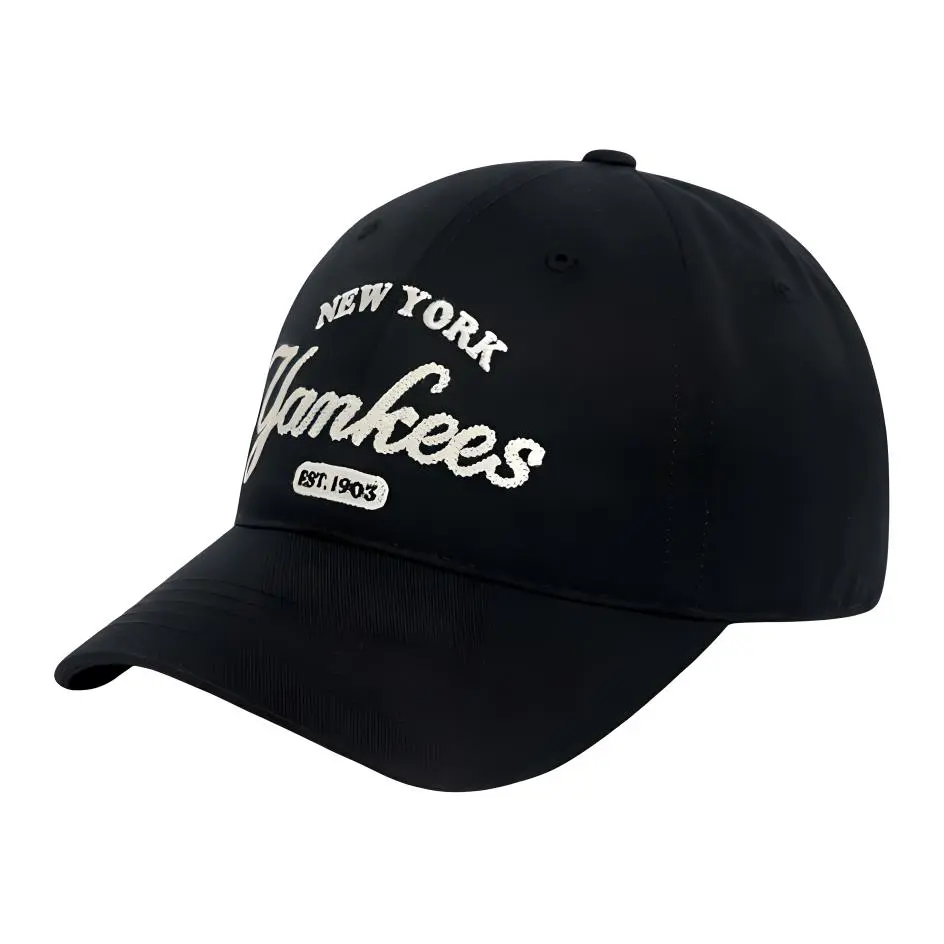 MLB Cotton Baseball Caps Unisex Black