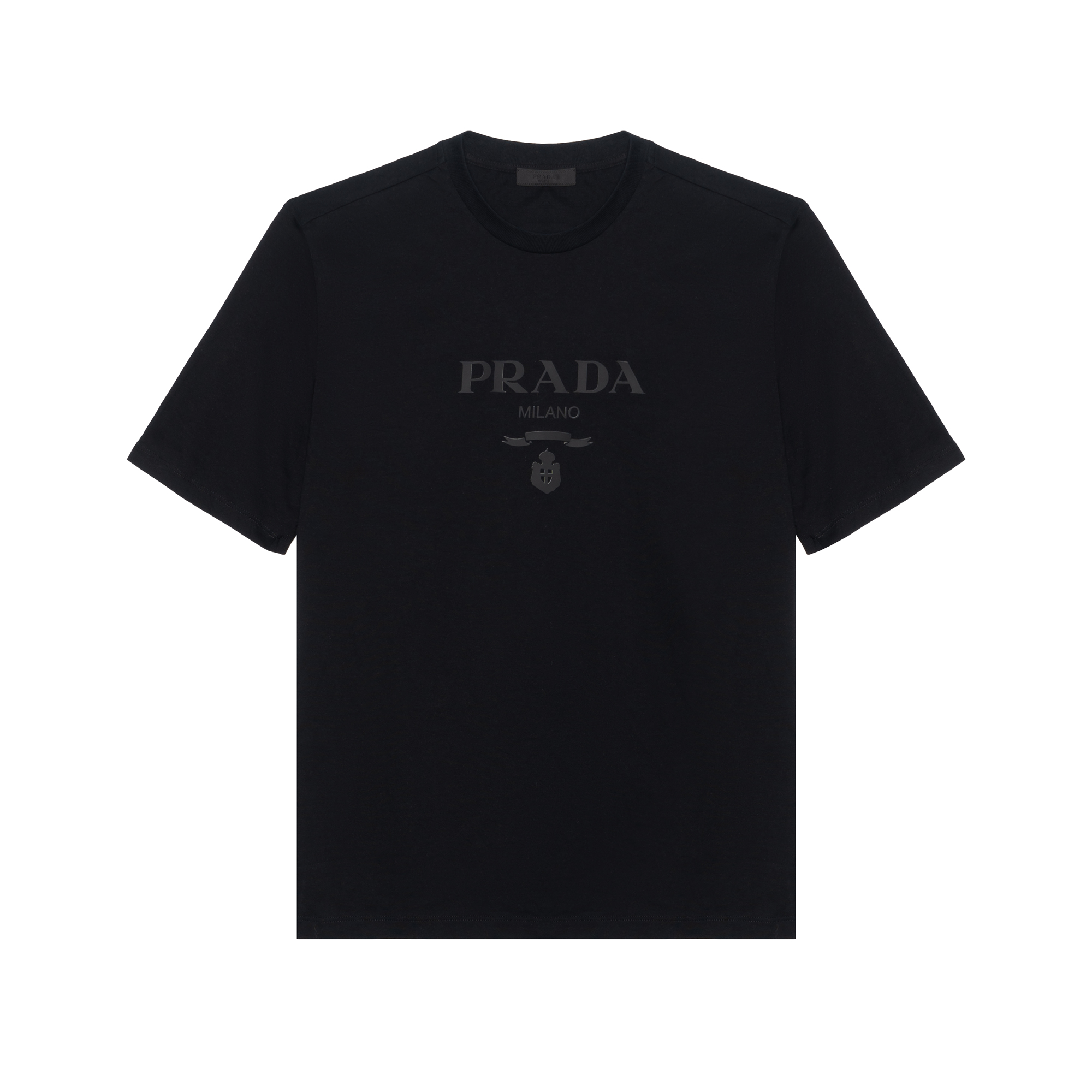 PRADA Logo Printed Short Sleeved T Shirt