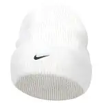 Nike Peak Tall Cuff Swoosh Beanie White