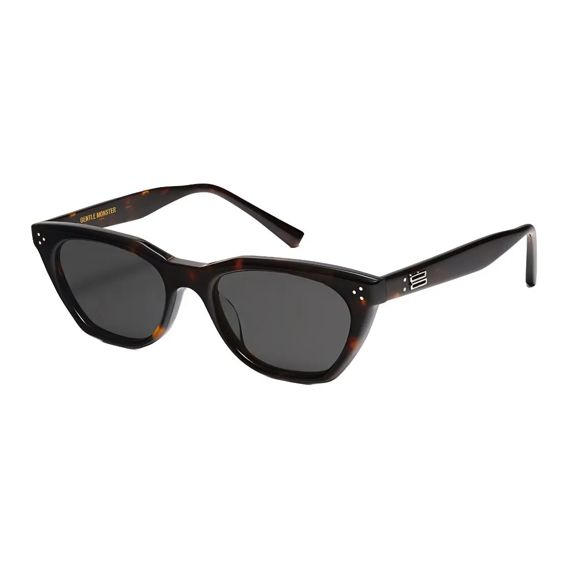 tortoiseshell-effect wayfarer-frame sunglasses