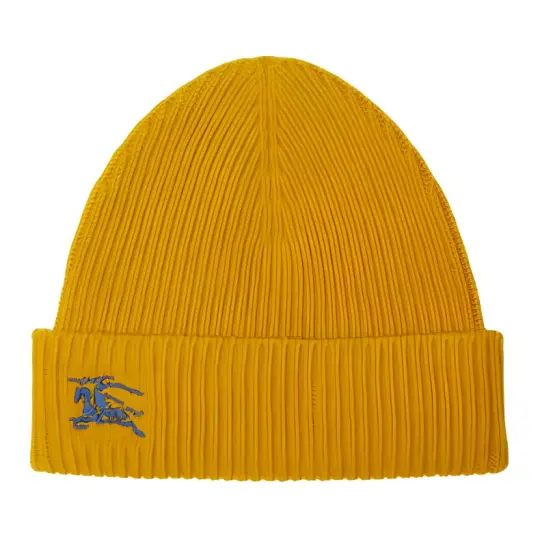 Burberry Cashmere Beanies Men's Yellow