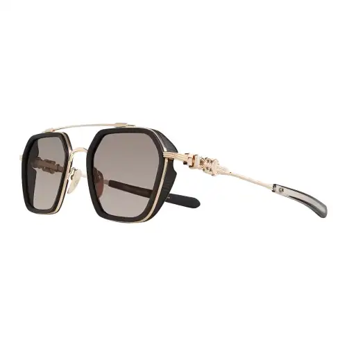 Chrome Hearts Aviator Sunglasses Men's Gold