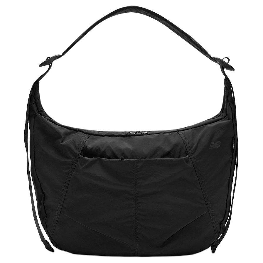 New Balance New balance, foldable nylon moon-shaped lamp for leisure with zipper, big black one-shoulder bag