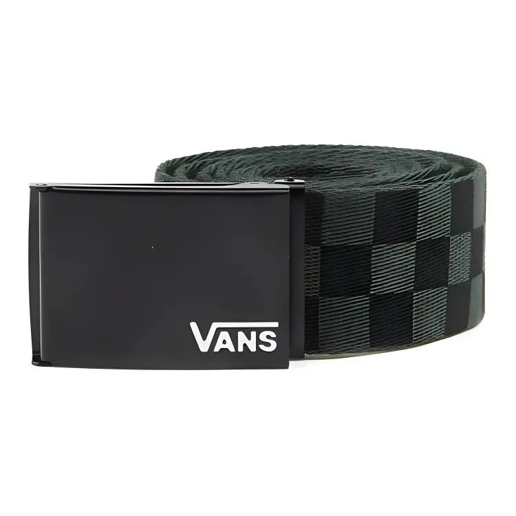 Vans Leather Belts Men's Black/Charcoal Gray