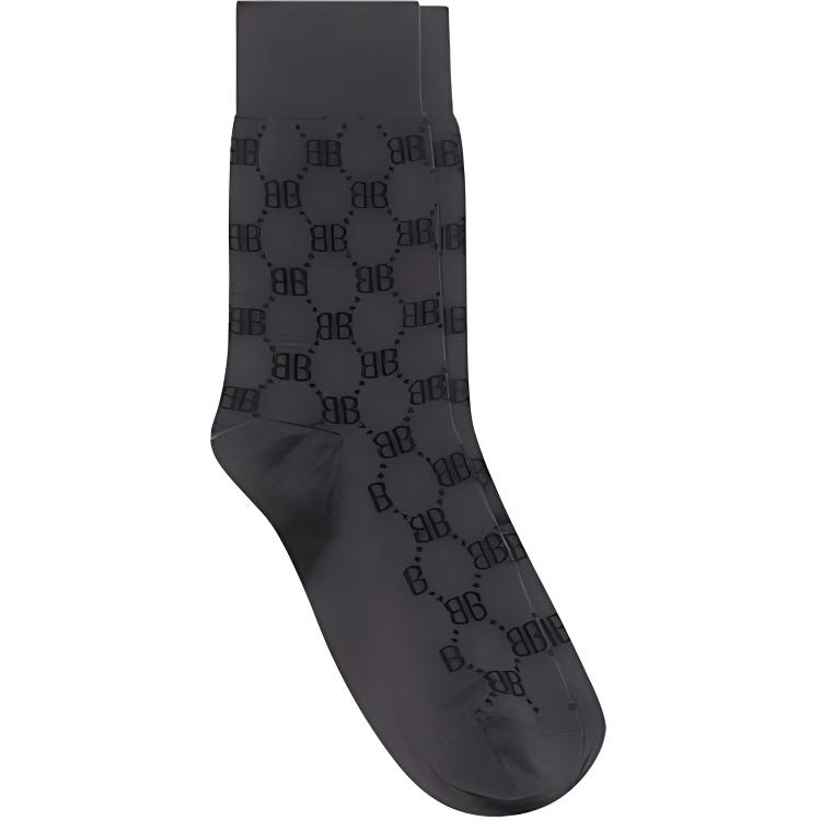 GUCCI X Balenciaga The Hacker Project Hacker Bb Tennis Socks Charcoal Grey