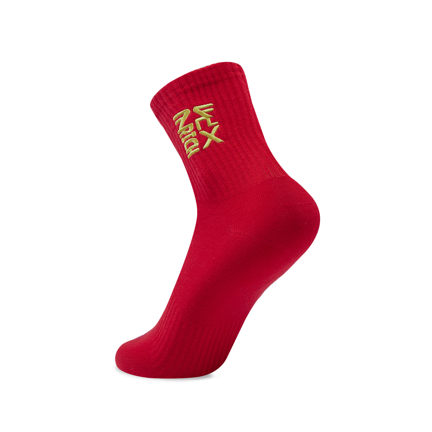 Li Ning Rijin Doujin Collection Crew Socks Unisex 1 Pack Vermilion