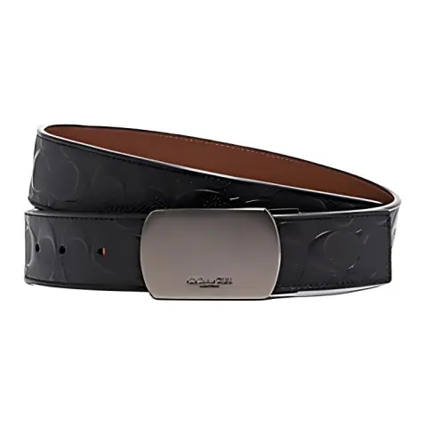 COACH Plaque Buckle Cut To Size Reversible Belt