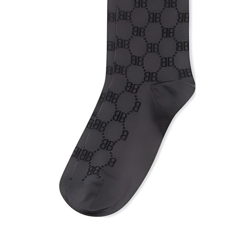 GUCCI X Balenciaga The Hacker Project Hacker Bb Tennis Socks Charcoal Grey