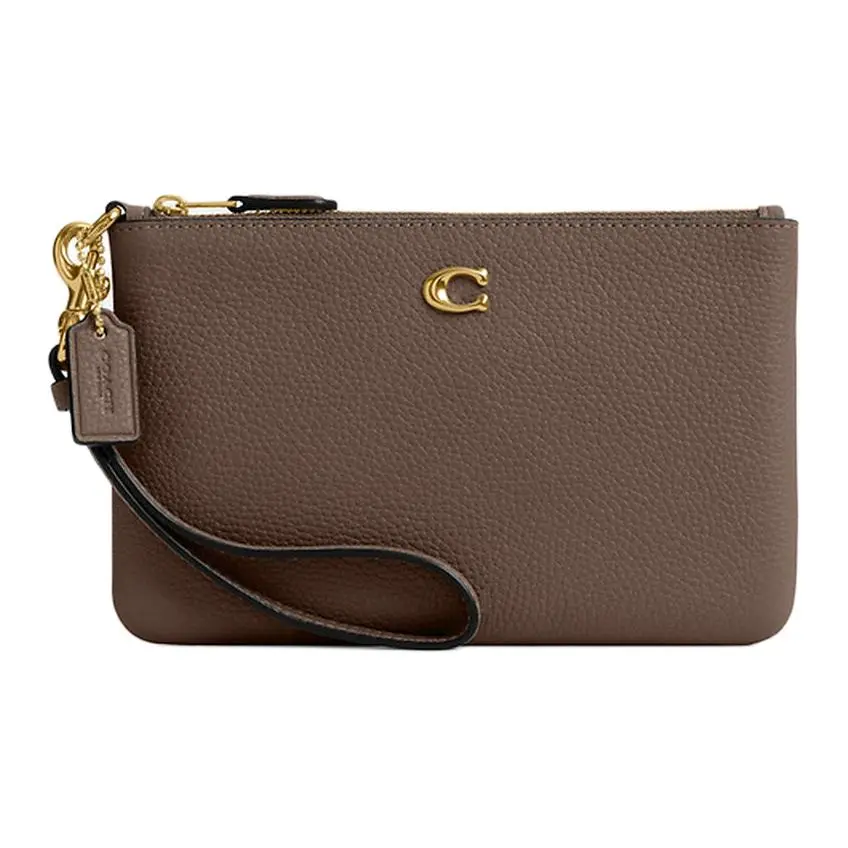 COACH Essential Leather Clutches Women's Black Obsidian