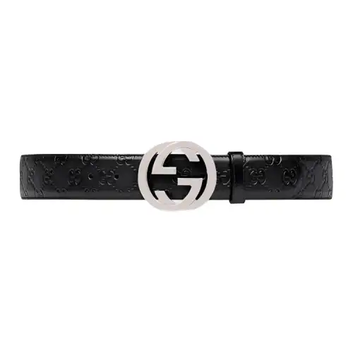 GUCCI Belt With Interlocking G Buckle