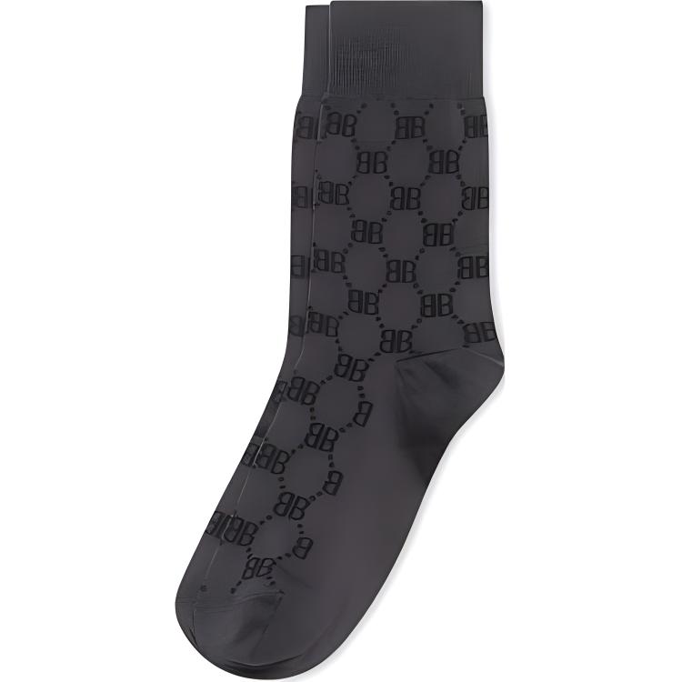 GUCCI X Balenciaga The Hacker Project Hacker Bb Tennis Socks Charcoal Grey