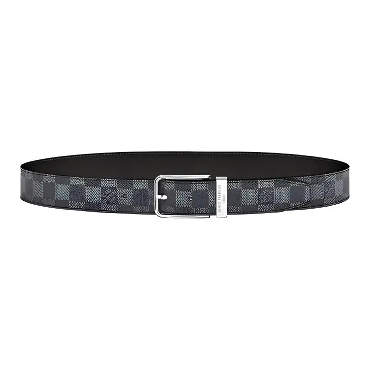 LOUIS VUITTON Pont Neuf Belt Damier Graphite 35 Mm