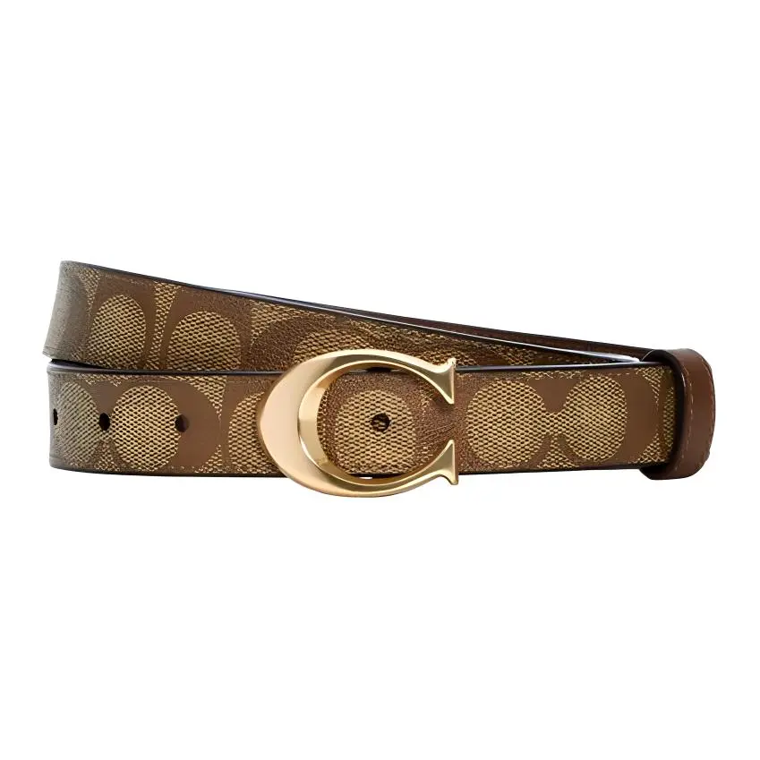 COACH Cow Leather, PU Artificial Leather Belts Women's Width 2.5cm