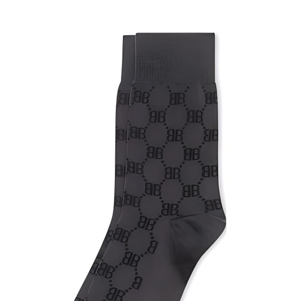 GUCCI X Balenciaga The Hacker Project Hacker Bb Tennis Socks Charcoal Grey