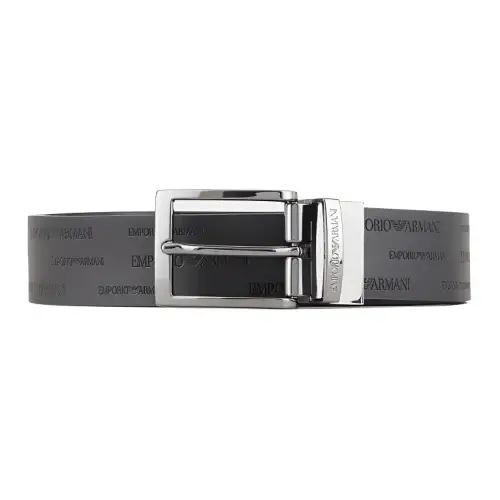 EMPORIO ARMANI Logo Embossed Reversible Belt