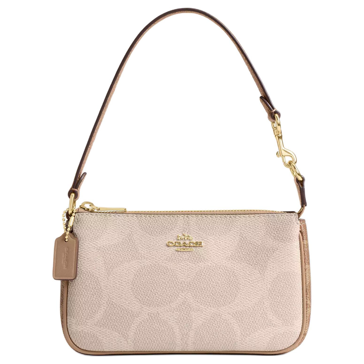Женская сумка COACH Nolita 19 In Blocked (коричневая)