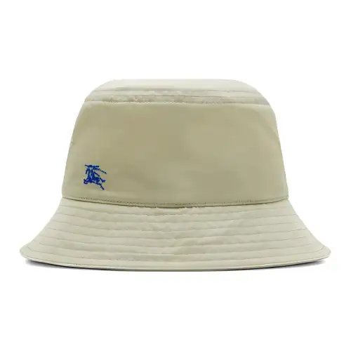 Burberry Stitch Detail Nylon Bucket Hat Beige