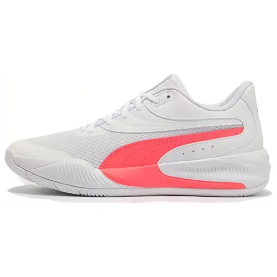 PUMA Triple Basketball Shoes Unisex Low-Top White/Bright Pink