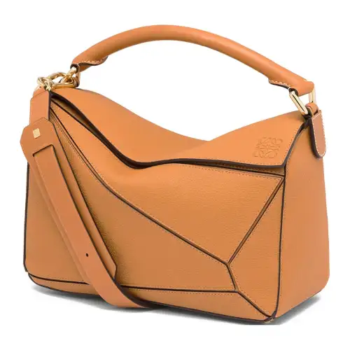 LOEWE Puzzle Calfskin Shoulder Bag, Crossbody Bag, Handbag Medium Women's Light Caramel