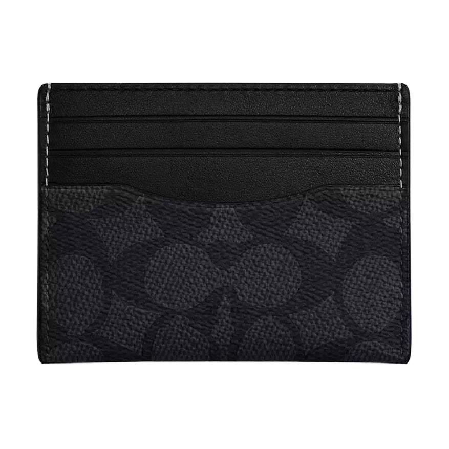 Сумка-картхолдер COACH Card Case 10 (серо-черный)