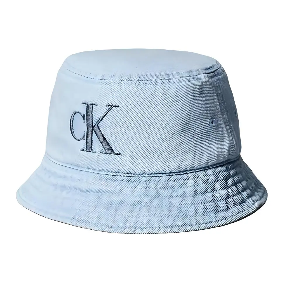 CALVIN KLEIN Cotton Bucket Hats Unisex Light Blue