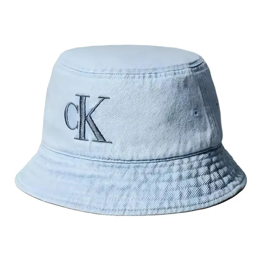 CALVIN KLEIN Cotton Bucket Hats Unisex Light Blue