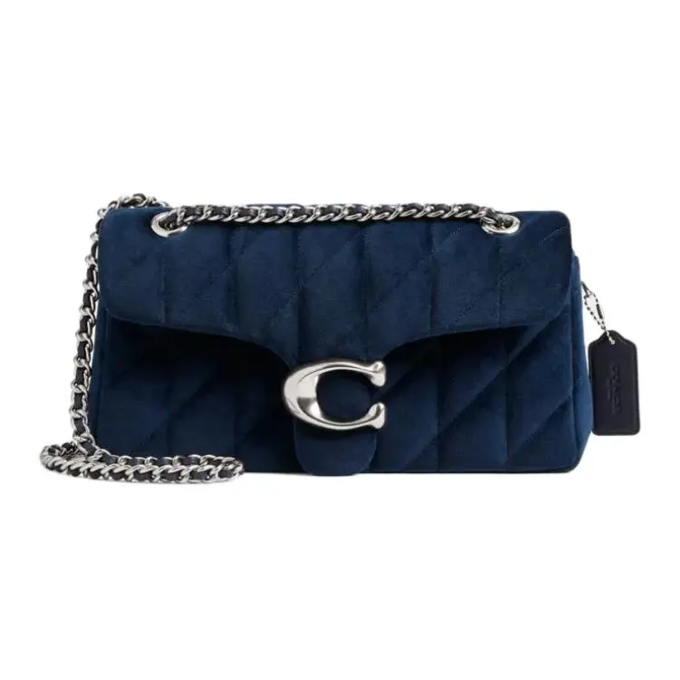 COACH Tabby Fabric Crossbody Bag, Shoulder Bag Medium Women's Blue