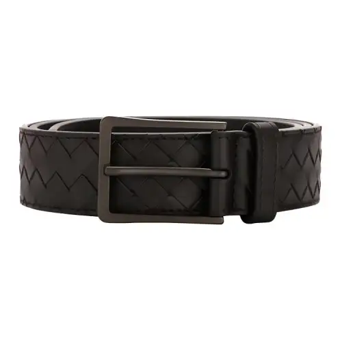 Bottega Veneta Cow Leather Belts Men's Width 3.5cm