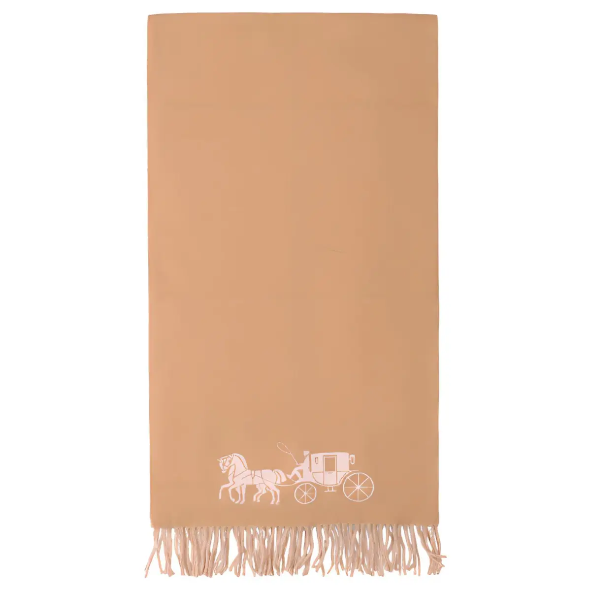 COACH Wool Knit Scarves Unisex Khaki