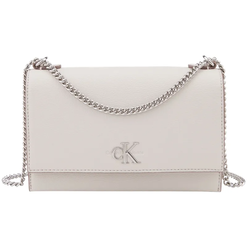 CALVIN KLEIN Artificial Leather Crossbody Bags Regular Women's Beige Apricot