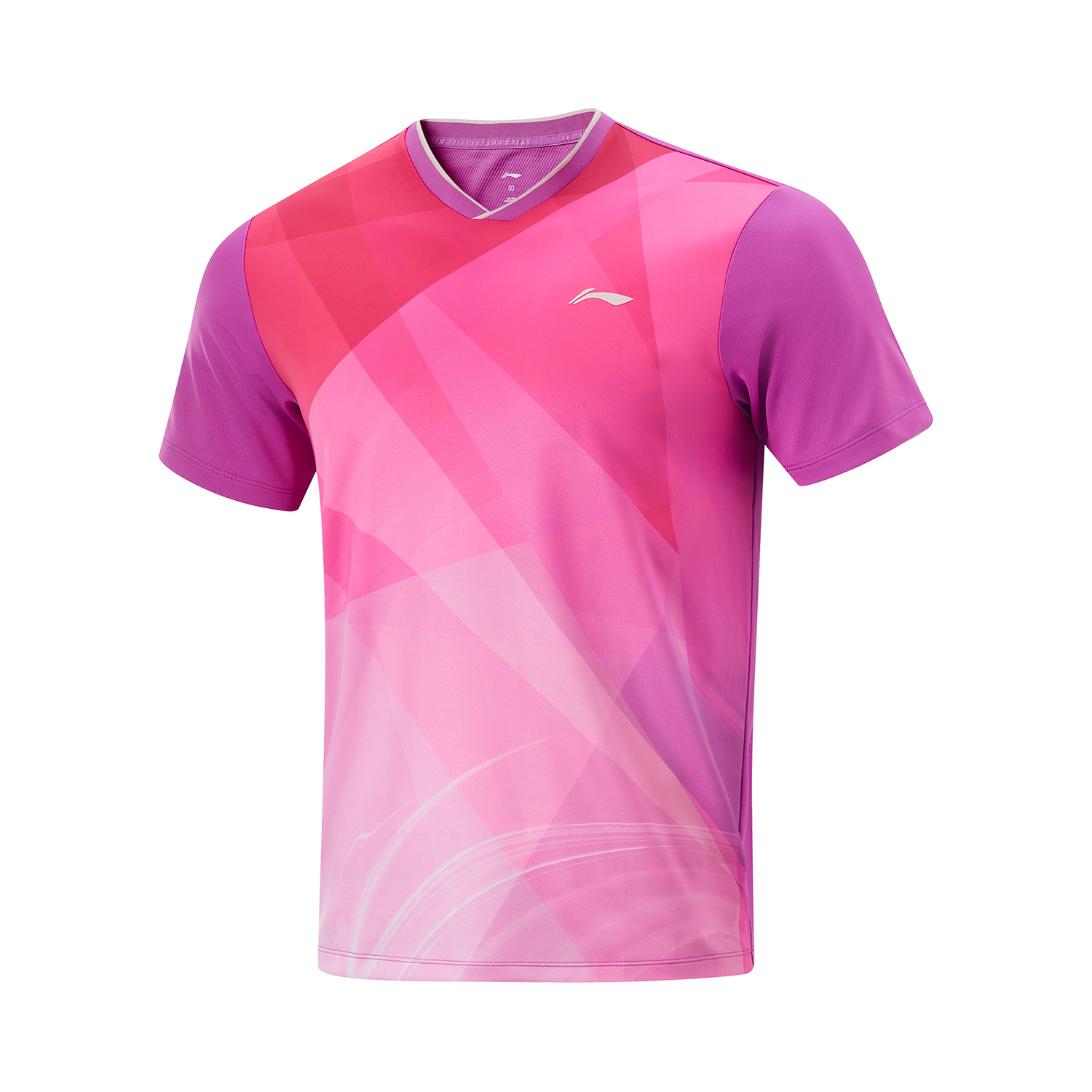 LiNing T-Shirt Unisex Fluorescent Plum Red Purple