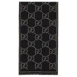 Gucci Check Gg wool scarf