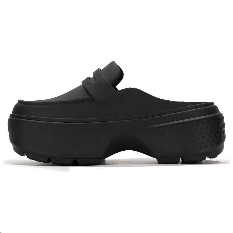 Crocs Abrasion Resistant Slip Resistant Closed Toe Slippers Unisex Black