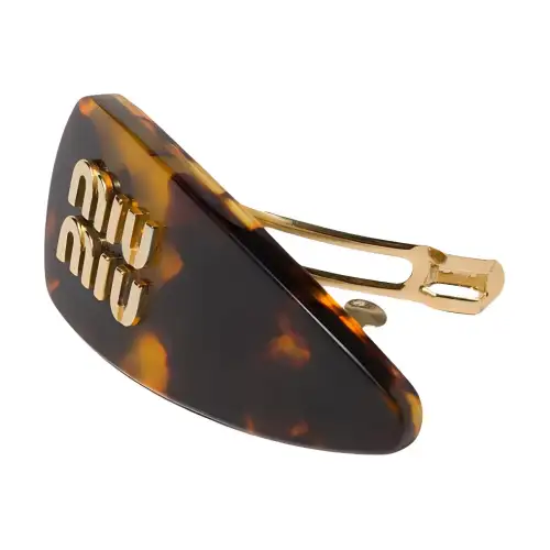 MIU MIU Resin Hair Clips Women's Brown
